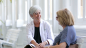 A patient having a consultation with one of the expert doctors