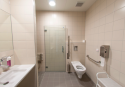 One of the modern bathrooms which are perfectly equipped for post-surgery patients