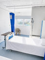 A patient room at this orthopaedic clinic in Cyprus