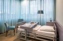 The VIP hospital suite bedroom
