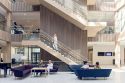 The exceptionally clean, spacious interior of the hospital